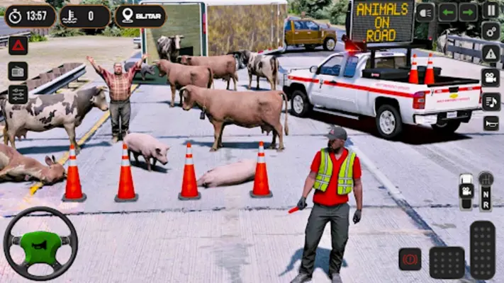 Animal Transport Game 3d Drive android App screenshot 0